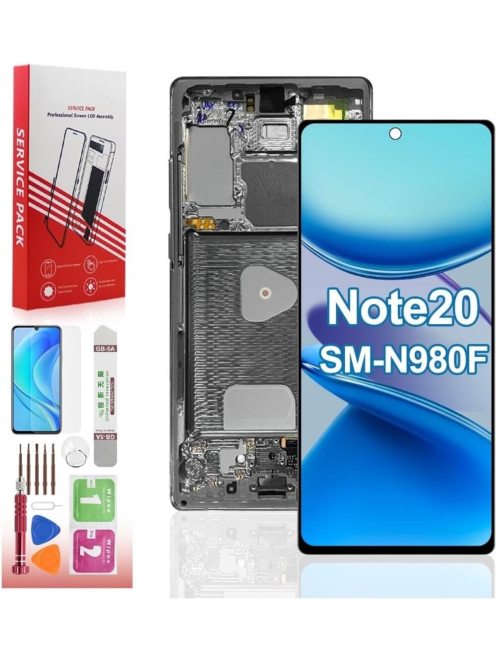 High-Quality OLED Screen Replacement for Galaxy Note20 - Fingerprint Support
